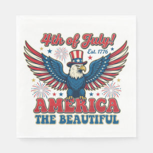 America the Beautiful Napkin