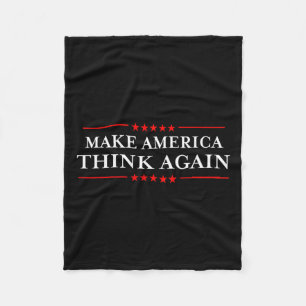 America Think Again Nasty Anti-hate Shirts  Fleece Blanket