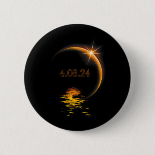 America Totality 04 08 24 Total Solar Eclipse 2024 2 Inch Round Button