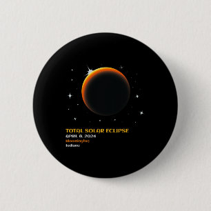 America Totality 04 08 24 Total Solar Eclipse 2024 2 Inch Round Button