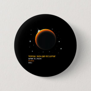 America Totality 04 08 24 Total Solar Eclipse 2024 2 Inch Round Button