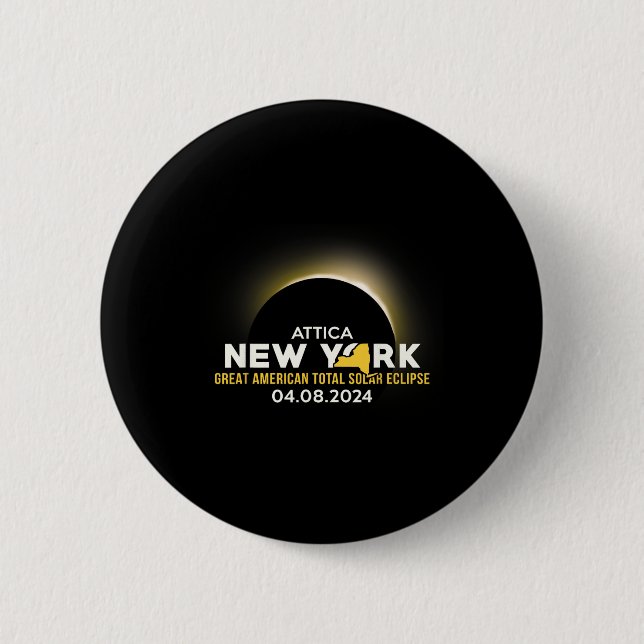America Totality 04 08 24 Total Solar Eclipse 2024 2 Inch Round Button (Front)