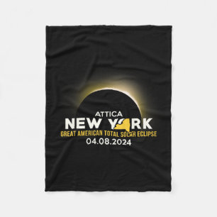 America Totality 04 08 24 Total Solar Eclipse 2024 Fleece Blanket
