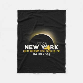 America Totality 04 08 24 Total Solar Eclipse 2024 Fleece Blanket