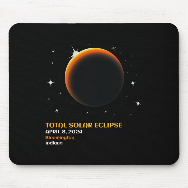 America Totality 04 08 24 Total Solar Eclipse 2024 Mouse Pad (Front)