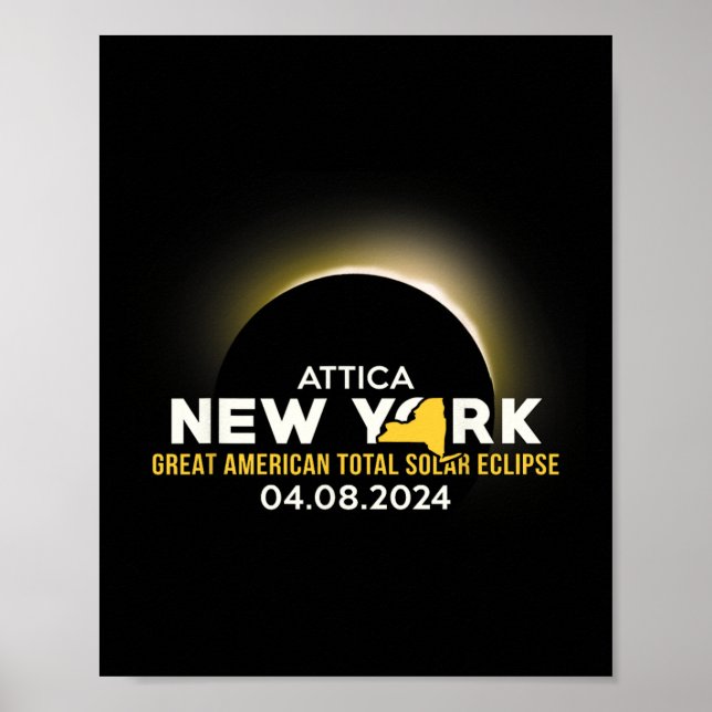 America Totality 04 08 24 Total Solar Eclipse 2024 Poster (Front)