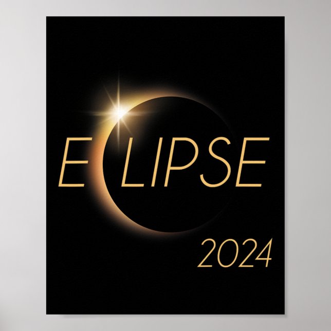 America Totality 04 08 24 Total Solar Eclipse 2024 Poster (Front)