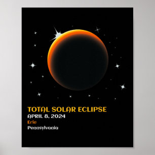 America Totality 04 08 24 Total Solar Eclipse 2024 Poster