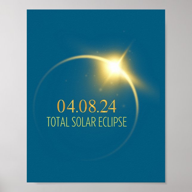 America Totality Solar Eclipse 2024 4.08.24 Access Poster (Front)