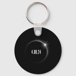 America Totality Spring 4.08.24 Total Solar Eclips Keychain