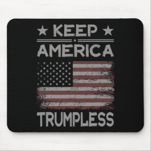 America Trumpless - Anti Trump Distressed American Mouse Pad