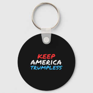 America Trumpless Funny Anti-trump Apparel  Keychain