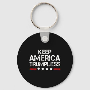 America Trumpless - Funny Anti Trump Mens &amp; Wo Keychain