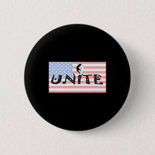 America Unite Biden Trump Campaign Election 2 Inch Round Button