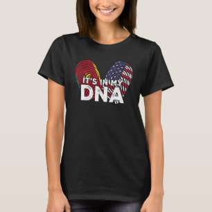 America US Flag Proud Senegal Senegalese DNA Finge T-Shirt