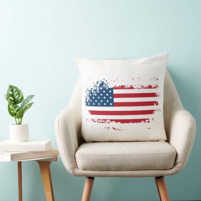 America usa flag throw pillow (Chair)