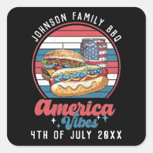 America Vibes 4th of July Patriotic Personalized