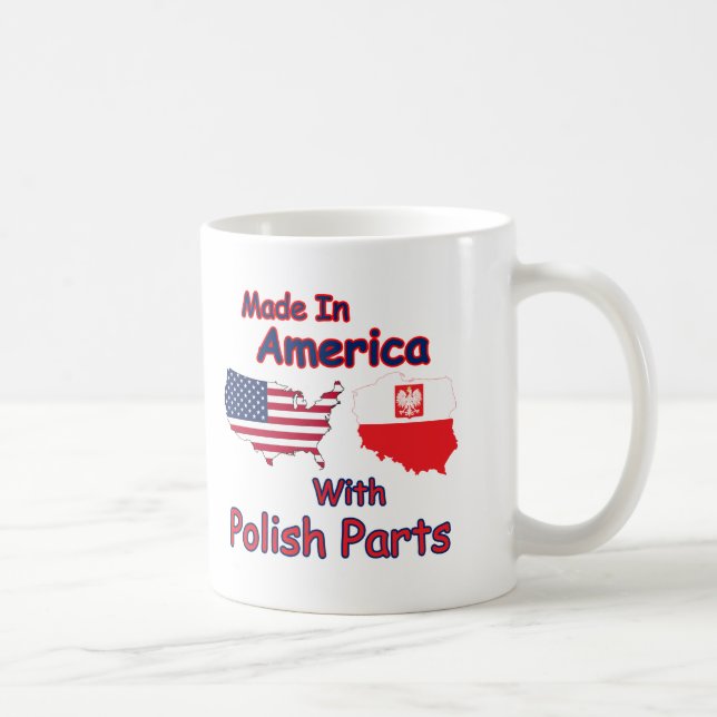 America With Polish Parts Coffee Mug (Right)