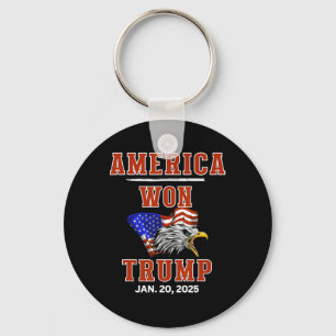 America Won Trump Won We The People Have Had Enoug Keychain