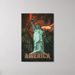 AMERICA - Wrapped Canvas