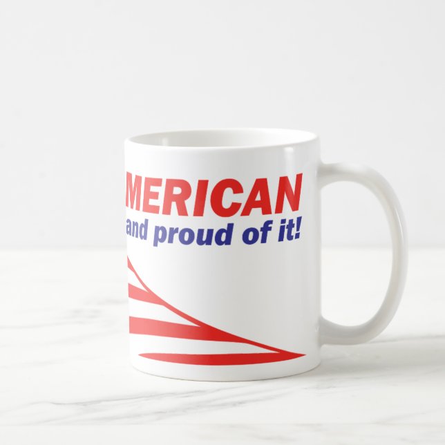 Américain et fier d'elle Mug (Droite)