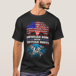 Américain né avec un T-shirt Scottish Roots