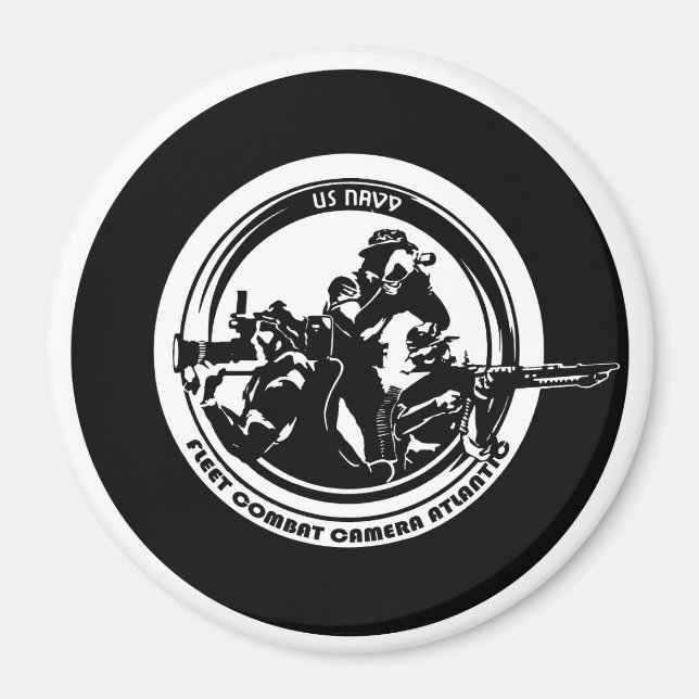 AMÉRICAINE COMBAT ATLANTIC 4" Magnet (Devant)