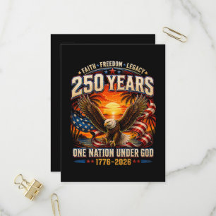 American 1776 2026 250th 4th July Independence Day Invitation Postcard
