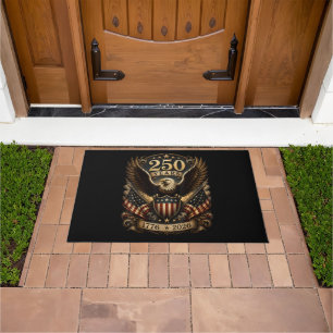 American 1776 2026 250th 4th July Patriotic Eagle Doormat