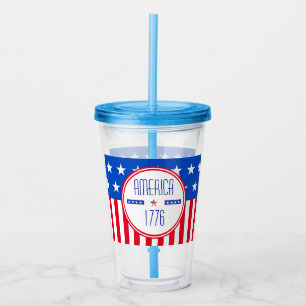 American 1776 patriotic  acrylic tumbler