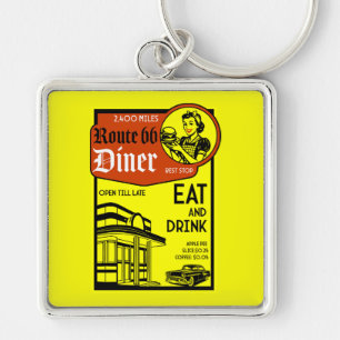 American 1950's Diner Keychain