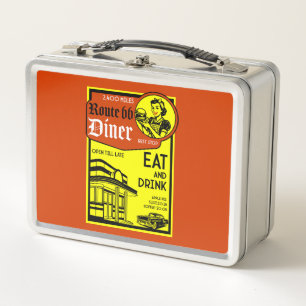 American 1950's Diner Metal Lunch Box