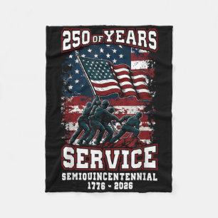 American 250th Anniversary Celebration 250 Years U Fleece Blanket