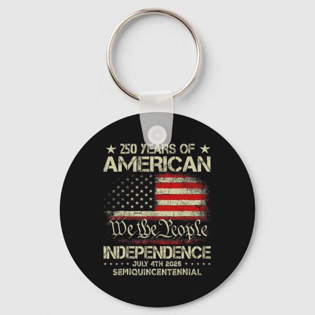 American 250th Anniversary Celebration 250 Years U Keychain (Front)