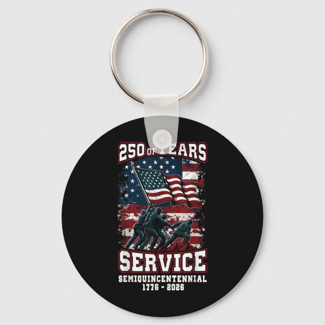American 250th Anniversary Celebration 250 Years U Keychain (Front)