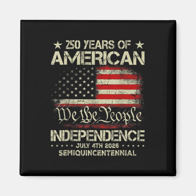 American 250th Anniversary Celebration 250 Years U Magnet (Front)