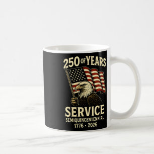 American 250th Anniversary Celebration Patriotic U Coffee Mug