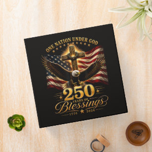 American 250th Anniversary Patriotic USA 4th July Binder