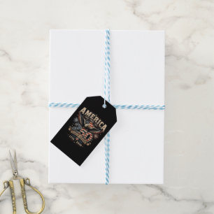 American 250th Anniversary Patriotic USA 4th July Gift Tags