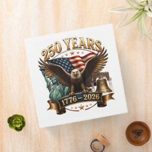 American 250th Anniversary USA Patriotic 4th July Binder