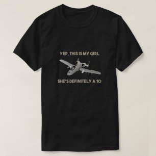 American A-10 Warthog Jet Aircraft Meme T-Shirt