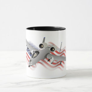 American A-10 Warthog Jet Aircraft Mug