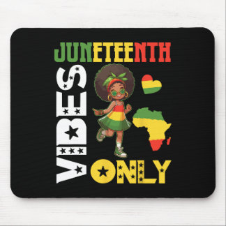 American African Girl Dancing Juneteenth Vibes Onl Mouse Pad