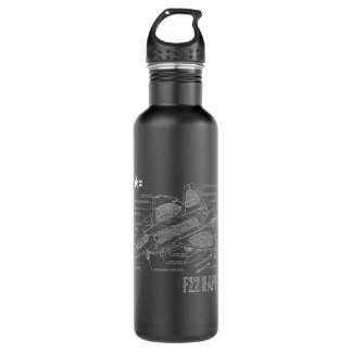 American Aircraft Stealth Fighter F22 Raptor Bluep 710 Ml Water Bottle