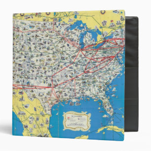 American Airlines system map Binder