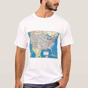 American Airlines system map T-Shirt
