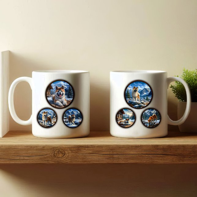 American Akita 6-Image Coffee Mug Design (Creator Uploaded)