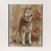 American Akita dog from Fairy tale book 2