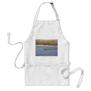American Alligator Swimming in a Marsh River Photo Standard Apron