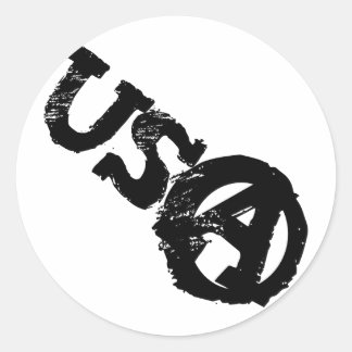 American Anarchist Classic Round Sticker